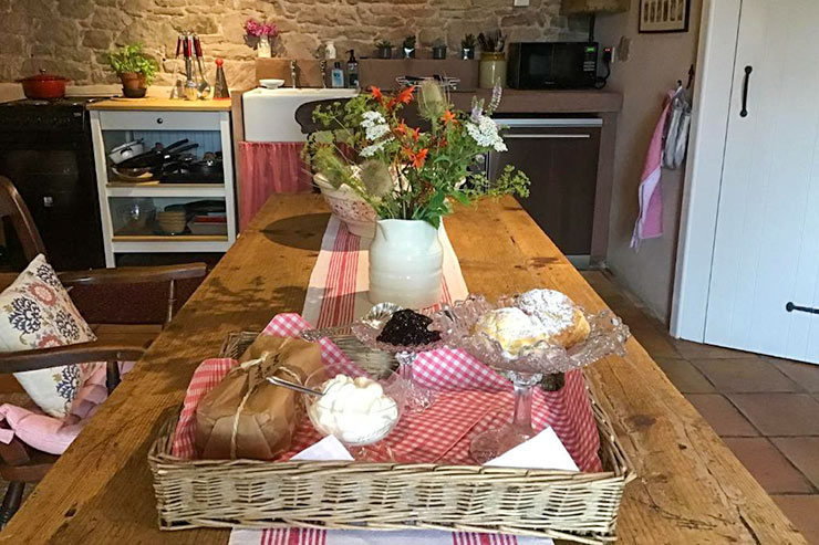The Byre welcome basket